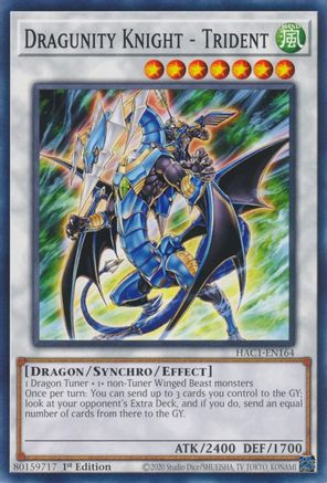 Dragunity Knight - Trident [HAC1-EN164] Common - Trinity Hobby