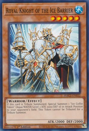 Royal Knight of the Ice Barrier [HAC1-EN032] Common - Trinity Hobby