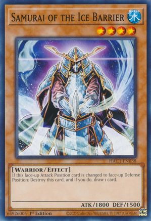 Samurai of the Ice Barrier [HAC1-EN038] Common - Trinity Hobby