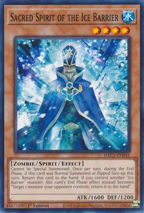 Sacred Spirit of the Ice Barrier [HAC1-EN045] Common - Trinity Hobby
