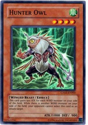 Hunter Owl [GX03-EN002] Super Rare - Trinity Hobby