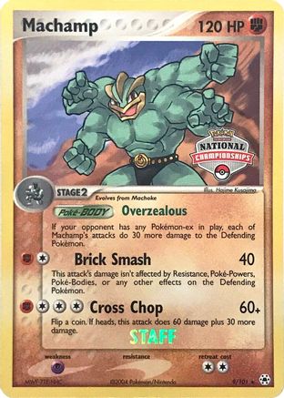 Machamp (9/101) (National Championships Promo) (Staff) [EX: Hidden Legends] - Trinity Hobby