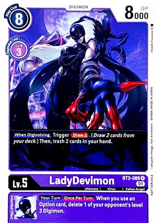 LadyDevimon [BT3-088] (Official Tournament Pack Vol.4) [Release Special Booster Promos] - Trinity Hobby