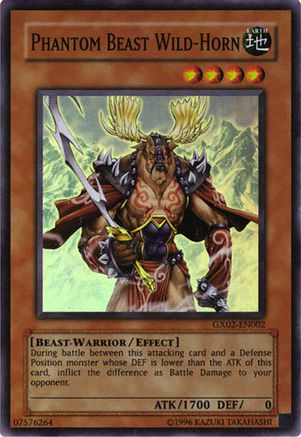 Phantom Beast Wild-Horn [GX02-EN002] Super Rare - Trinity Hobby