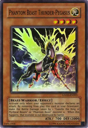 Phantom Beast Thunder-Pegasus [GX02-EN003] Super Rare - Trinity Hobby