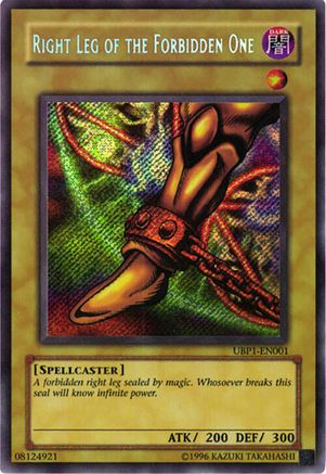 Right Leg of the Forbidden One [UBP1-EN001] Secret Rare - Trinity Hobby