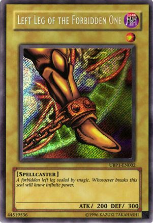 Left Leg of the Forbidden One [UBP1-EN002] Secret Rare - Trinity Hobby