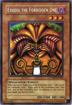 Exodia the Forbidden One [UBP1-EN005] Secret Rare - Trinity Hobby