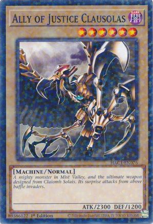 Ally of Justice Clausolas (Duel Terminal) [HAC1-EN076] Common - Trinity Hobby
