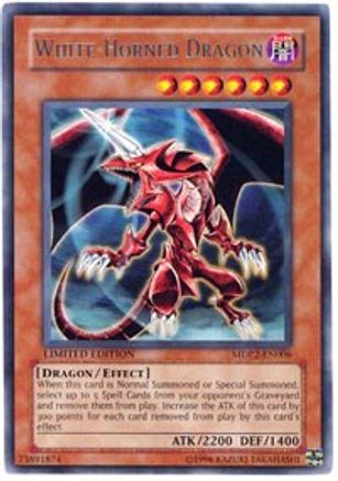 White-Horned Dragon [MDP2-EN006] Rare - Trinity Hobby
