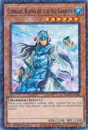 General Raiho of the Ice Barrier (Duel Terminal) [HAC1-EN046] Common - Trinity Hobby