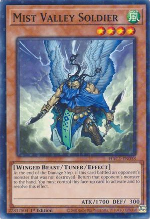 Mist Valley Soldier (Duel Terminal) [HAC1-EN058] Common - Trinity Hobby