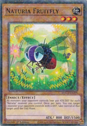 Naturia Fruitfly (Duel Terminal) [HAC1-EN106] Common - Trinity Hobby