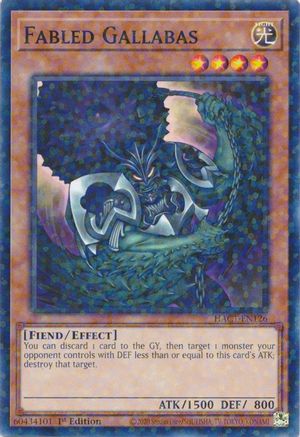 Fabled Gallabas (Duel Terminal) [HAC1-EN126] Common - Trinity Hobby