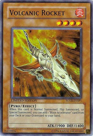 Volcanic Rocket [FOTB-ENSP1] Super Rare - Trinity Hobby