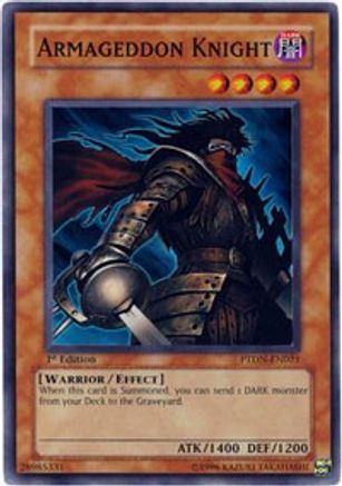 Armageddon Knight [PTDN-EN021] Super Rare - Trinity Hobby