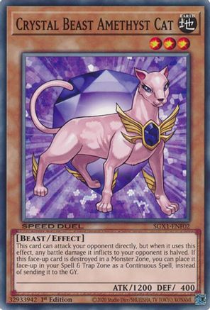 Crystal Beast Amethyst Cat [SGX1-ENF02] Common - Trinity Hobby