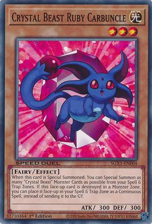 Crystal Beast Ruby Carbuncle [SGX1-ENF04] Common - Trinity Hobby