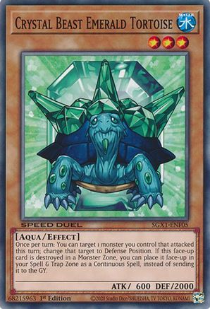 Crystal Beast Emerald Tortoise [SGX1-ENF05] Common - Trinity Hobby