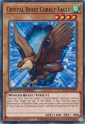 Crystal Beast Cobalt Eagle [SGX1-ENF07] Common - Trinity Hobby