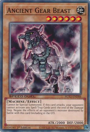 Ancient Gear Beast [SGX1-END06] Common - Trinity Hobby
