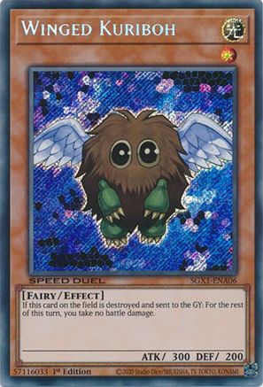 Winged Kuriboh [SGX1-ENA06] Secret Rare - Trinity Hobby
