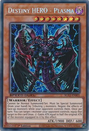 Destiny HERO - Plasma [SGX1-ENB01] Secret Rare - Trinity Hobby