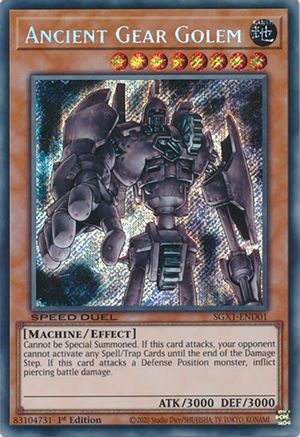 Ancient Gear Golem [SGX1-END01] Secret Rare - Trinity Hobby