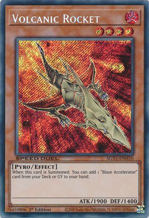 Volcanic Rocket [SGX1-ENH10] Secret Rare - Trinity Hobby