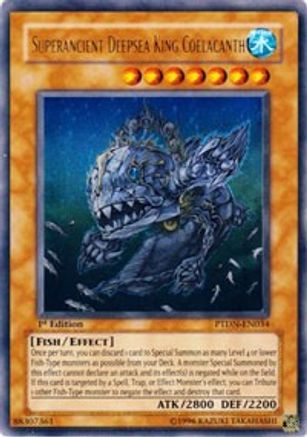 Superancient Deepsea King Coelacanth [PTDN-EN034] Ultra Rare - Trinity Hobby