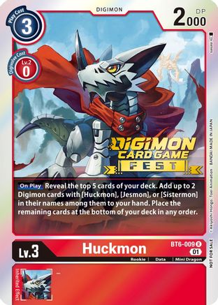 Huckmon [BT6-009] (Digimon Card Game Fest 2022) [Double Diamond Promos] - Trinity Hobby