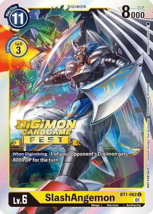 SlashAngemon [BT1-062] (Digimon Card Game Fest 2022) [Release Special Booster Promos] - Trinity Hobby