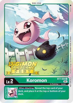 Koromon [BT7-004] (Digimon Card Game Fest 2022) [Next Adventure Promos] - Trinity Hobby