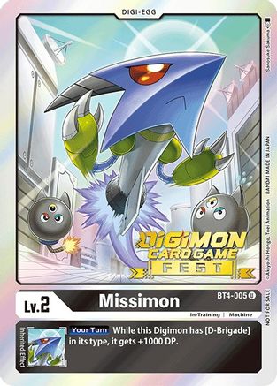 Missimon [BT4-005] (Digimon Card Game Fest 2022) [Great Legend Promos] - Trinity Hobby
