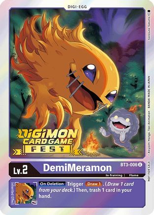 DemiMeramon [BT3-006] (Digimon Card Game Fest 2022) [Release Special Booster Promos] - Trinity Hobby