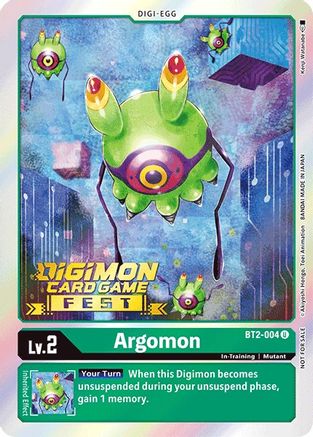 Argomon [BT2-004] (Digimon Card Game Fest 2022) [Release Special Booster Promos] - Trinity Hobby