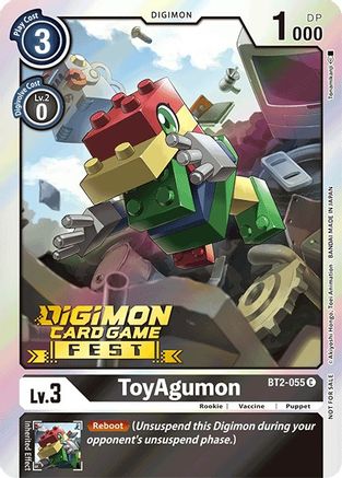 ToyAgumon [BT2-055] (Digimon Card Game Fest 2022) [Release Special Booster Promos] - Trinity Hobby