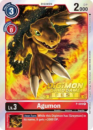 Agumon [P-009] (Digimon Card Game Fest 2022) [Promotional Cards] - Trinity Hobby