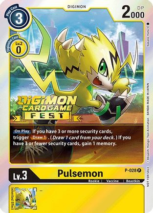 Pulsemon [P-028] (Digimon Card Game Fest 2022) [Promotional Cards] - Trinity Hobby