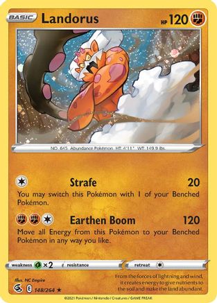 Landorus (148/264) (Cosmos Holo) [Sword & Shield: Fusion Strike] - Trinity Hobby