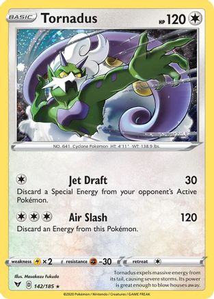 Tornadus (142/185) (Cosmos Holo) [Sword & Shield: Vivid Voltage] - Trinity Hobby
