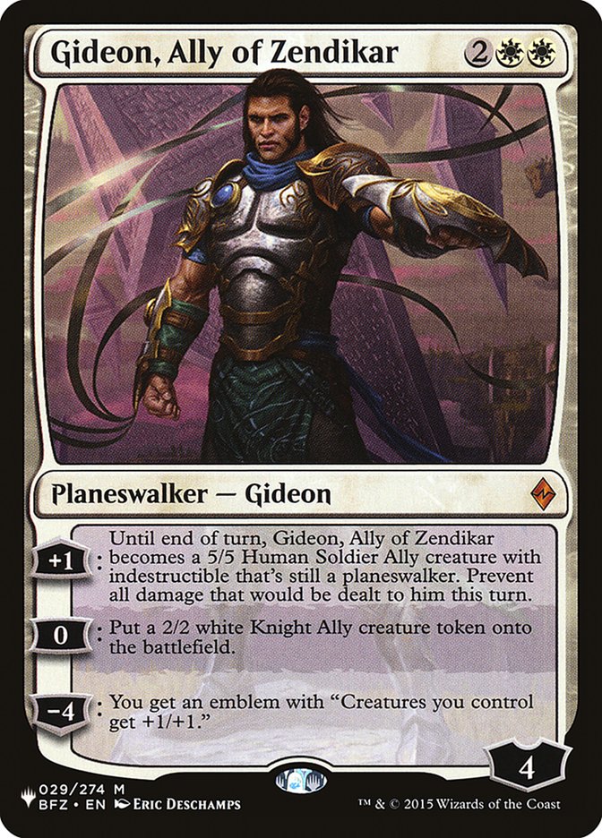 Gideon, Ally of Zendikar [The List] - Trinity Hobby
