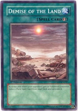 Demise of the Land [LODT-EN047] Common - Trinity Hobby