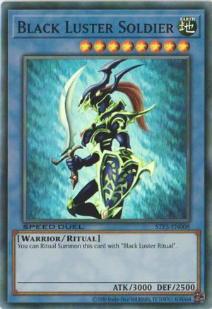 Black Luster Soldier [STP3-EN008] Super Rare - Trinity Hobby