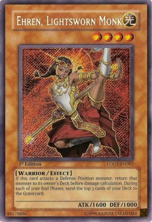 Ehren, Lightsworn Monk [LODT-EN082] Secret Rare - Trinity Hobby