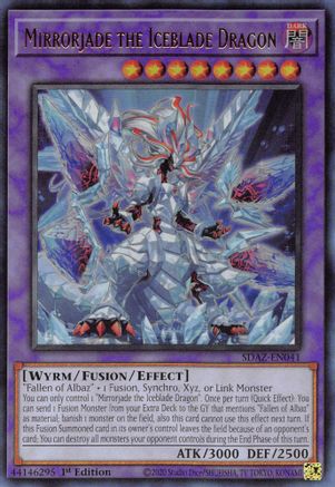 Mirrorjade the Iceblade Dragon [SDAZ-EN041] Ultra Rare - Trinity Hobby
