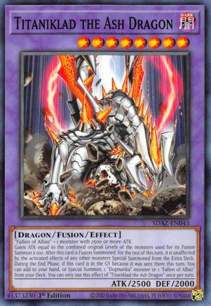 Titaniklad the Ash Dragon [SDAZ-EN043] Common - Trinity Hobby
