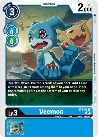 Veemon [ST9-02] [Starter Deck: Ultimate Ancient Dragon] - Trinity Hobby