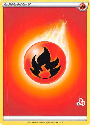 Fire Energy (Cinderace Stamp #2) [Battle Academy 2022] - Trinity Hobby