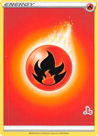 Fire Energy (Cinderace Stamp #3) [Battle Academy 2022] - Trinity Hobby